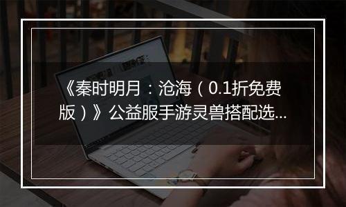 《秦时明月：沧海（0.1折免费版）》公益服手游灵兽搭配选择