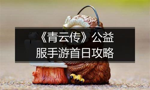 《青云传》公益服手游首日攻略