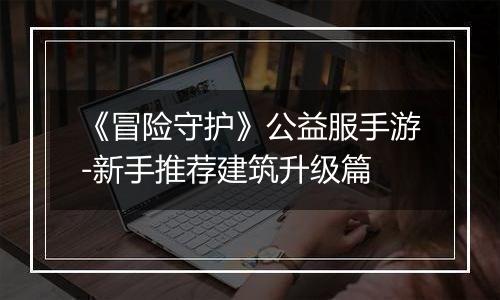 《冒险守护》公益服手游-新手推荐建筑升级篇