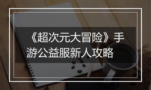 《超次元大冒险》手游公益服新人攻略
