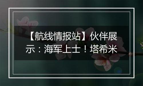 【航线情报站】伙伴展示：海军上士！塔希米
