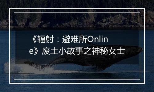 《辐射：避难所Online》废土小故事之神秘女士