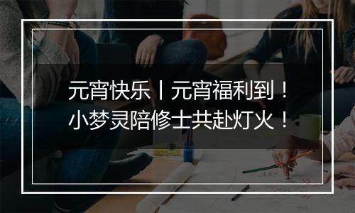 元宵快乐丨元宵福利到！小梦灵陪修士共赴灯火！