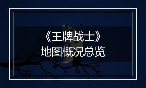 《王牌战士》地图概况总览