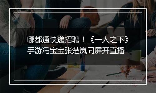 哪都通快递招聘！《一人之下》手游冯宝宝张楚岚同屏开直播
