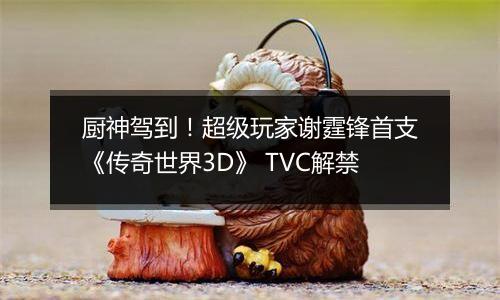 厨神驾到！超级玩家谢霆锋首支《传奇世界3D》 TVC解禁