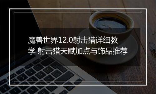 魔兽世界12.0射击猎详细教学 射击猎天赋加点与饰品推荐