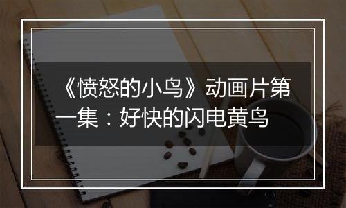 《愤怒的小鸟》动画片第一集：好快的闪电黄鸟