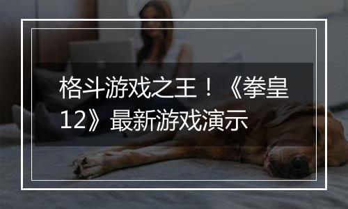 格斗游戏之王！《拳皇12》最新游戏演示