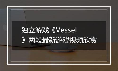 独立游戏《Vessel》两段最新游戏视频欣赏