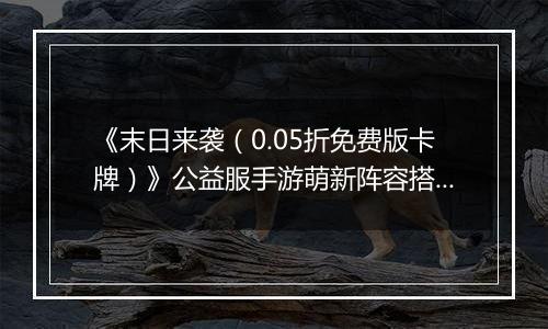 《末日来袭（0.05折免费版卡牌）》公益服手游萌新阵容搭配思路
