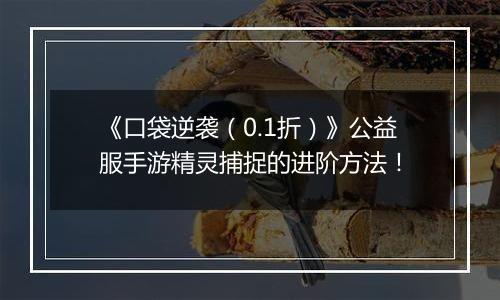 《口袋逆袭（0.1折）》公益服手游精灵捕捉的进阶方法！