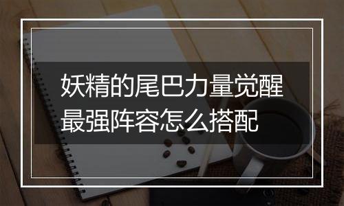妖精的尾巴力量觉醒最强阵容怎么搭配