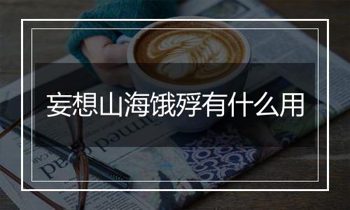 妄想山海饿殍有什么用