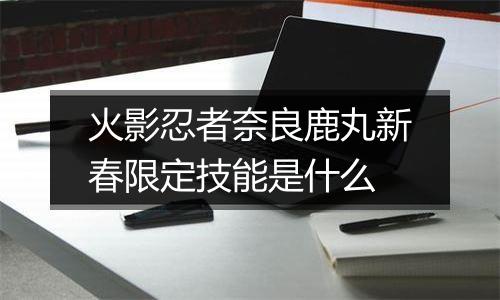 火影忍者奈良鹿丸新春限定技能是什么