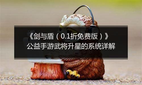 《剑与盾（0.1折免费版）》公益手游武将升星的系统详解