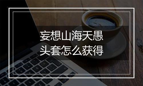 妄想山海天愚头套怎么获得