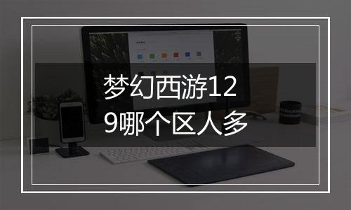 梦幻西游129哪个区人多