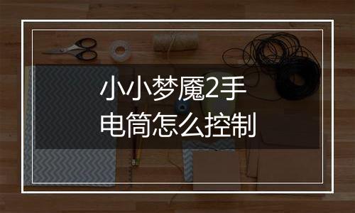 小小梦魇2手电筒怎么控制