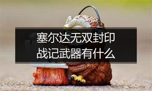 塞尔达无双封印战记武器有什么