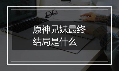 原神兄妹最终结局是什么