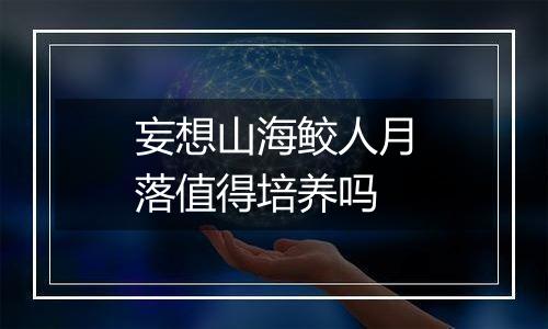 妄想山海鲛人月落值得培养吗