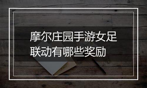 摩尔庄园手游女足联动有哪些奖励