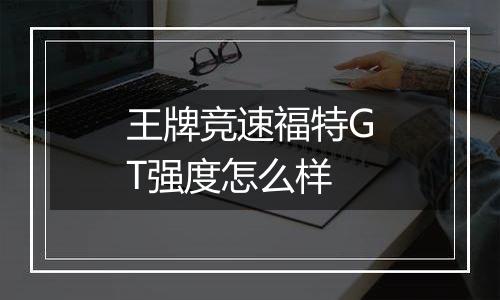 王牌竞速福特GT强度怎么样