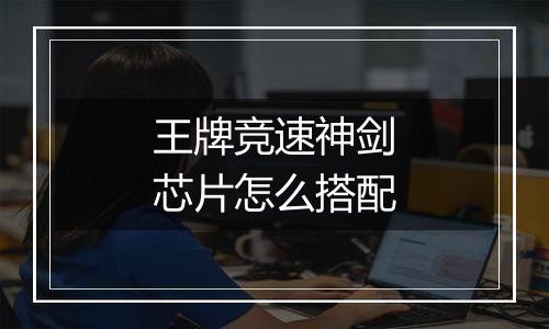 王牌竞速神剑芯片怎么搭配