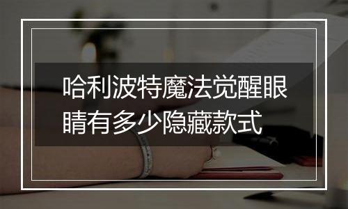 哈利波特魔法觉醒眼睛有多少隐藏款式