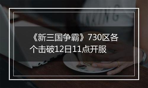 《新三国争霸》730区各个击破12日11点开服