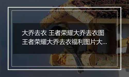 大乔去衣 王者荣耀大乔去衣图 王者荣耀大乔去衣福利图片大全