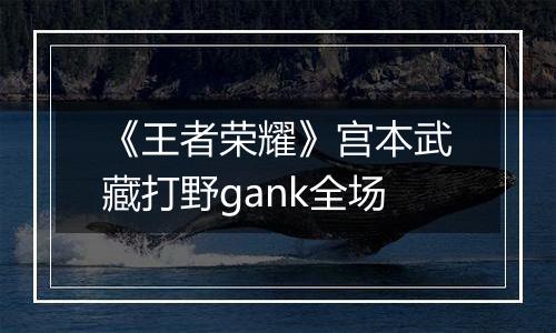 《王者荣耀》宫本武藏打野gank全场