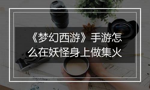 《梦幻西游》手游怎么在妖怪身上做集火