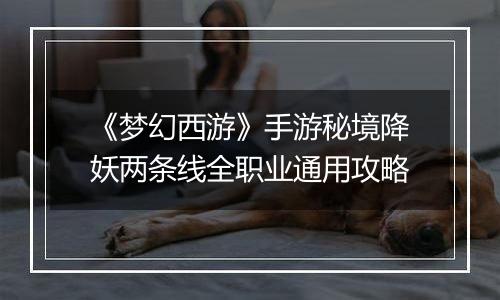 《梦幻西游》手游秘境降妖两条线全职业通用攻略