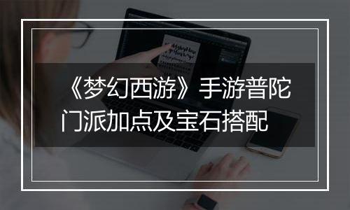 《梦幻西游》手游普陀门派加点及宝石搭配