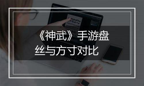 《神武》手游盘丝与方寸对比