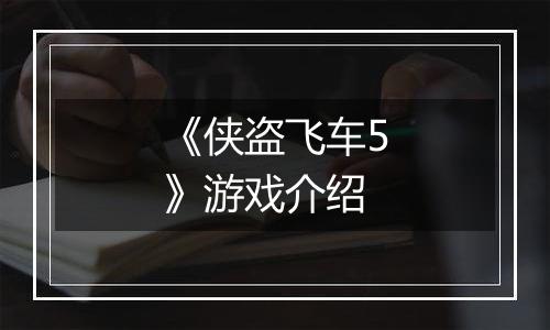 《侠盗飞车5》游戏介绍