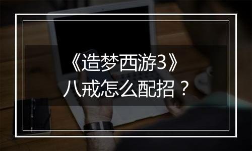 《造梦西游3》八戒怎么配招？
