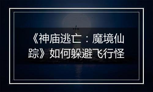 《神庙逃亡：魔境仙踪》如何躲避飞行怪