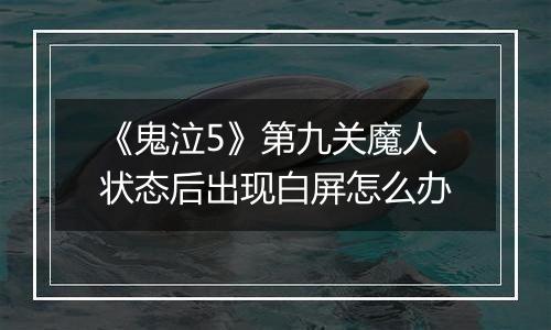 《鬼泣5》第九关魔人状态后出现白屏怎么办