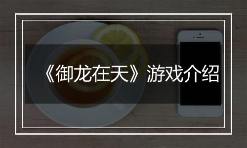 《御龙在天》游戏介绍