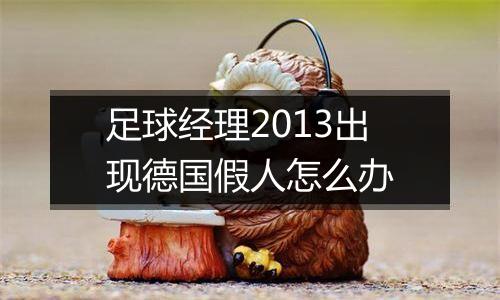 足球经理2013出现德国假人怎么办