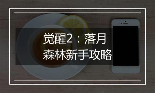 觉醒2：落月森林新手攻略