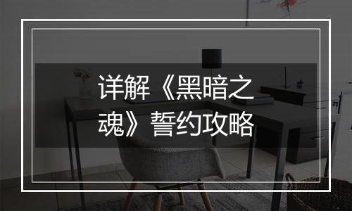 详解《黑暗之魂》誓约攻略