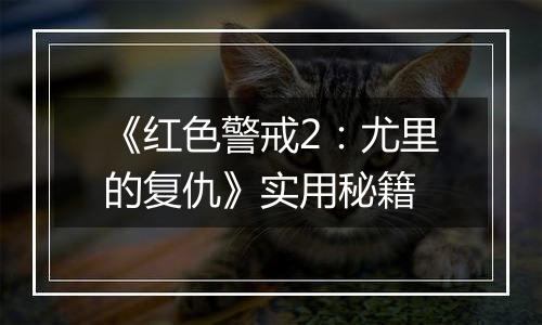 《红色警戒2：尤里的复仇》实用秘籍