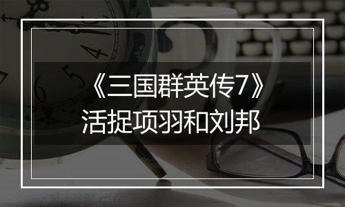 《三国群英传7》活捉项羽和刘邦