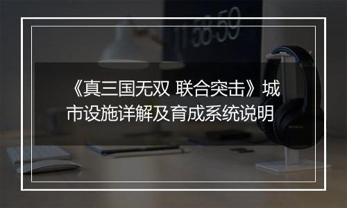 《真三国无双 联合突击》城市设施详解及育成系统说明