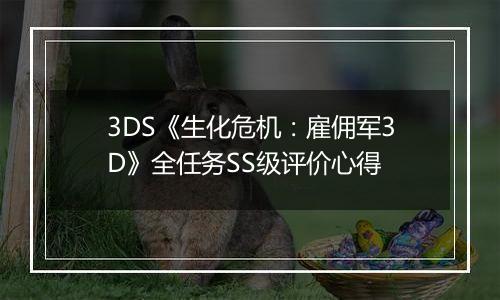 3DS《生化危机：雇佣军3D》全任务SS级评价心得