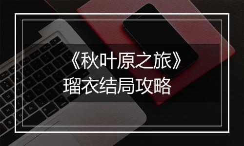 《秋叶原之旅》瑠衣结局攻略